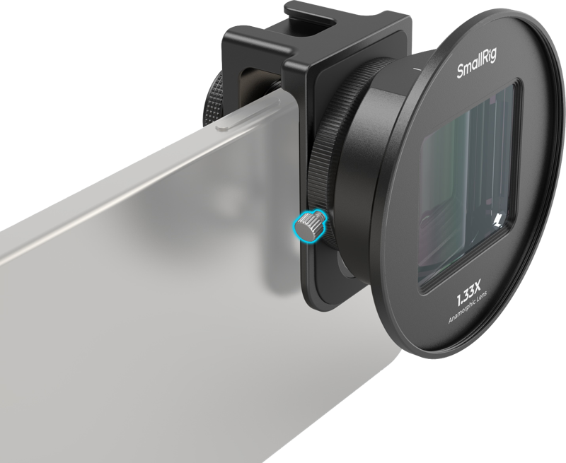 SmallRig 4590 Anamorphic Lens 1.33x for Mobile Phone (T-Mount) - 4
