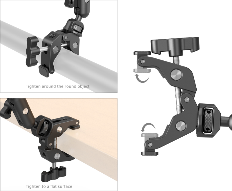 SmallRig 4766 Magic Arm with Crab Clamp Kit - 5