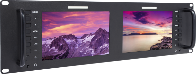 SEETEC monitor D71 （Dual 7"""" 3RU） 2*7 inch