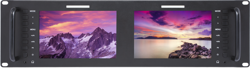 SEETEC monitor D71 （Dual 7"""" 3RU） 2*7 inch - 2