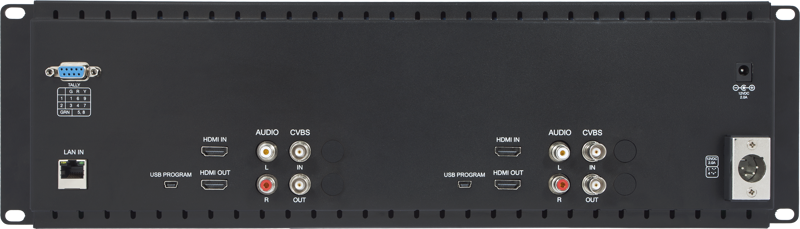 SEETEC monitor D71-H （Dual 7"""" 3RU）2*7 inch - 4