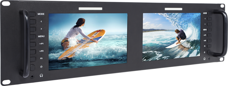 SEETEC monitor D71-H （Dual 7"""" 3RU）2*7 inch