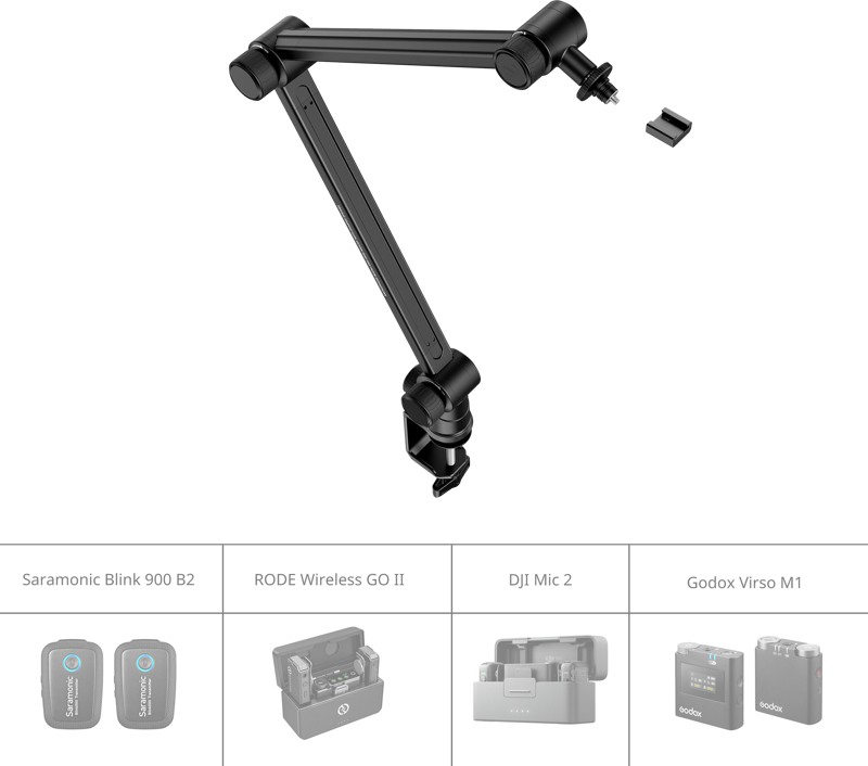 SmallRig 4303 Microphone Boom Arm Desk Mount - 7
