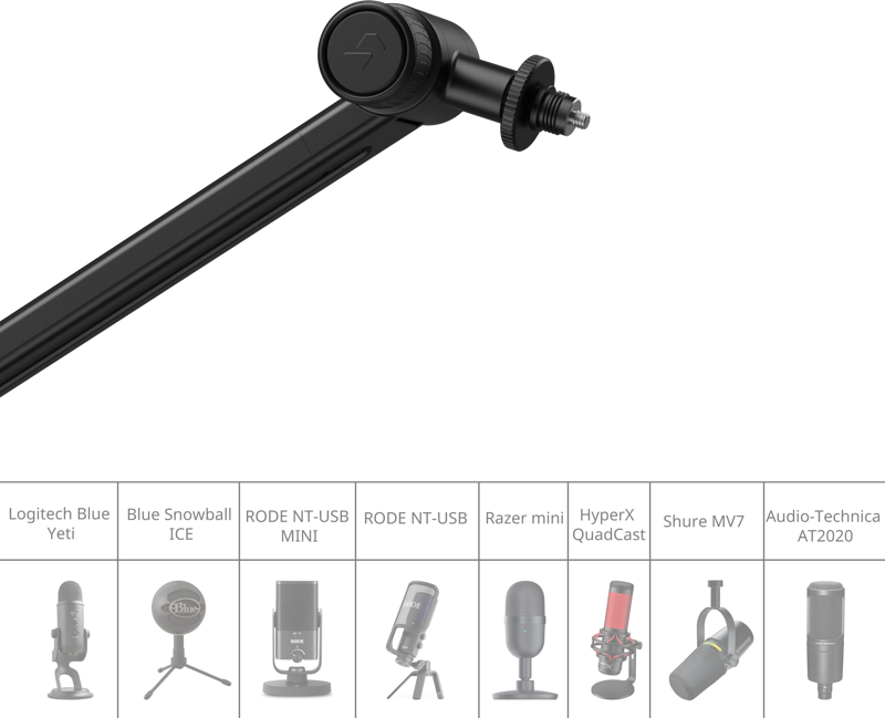 SmallRig 4303 Microphone Boom Arm Desk Mount - 6