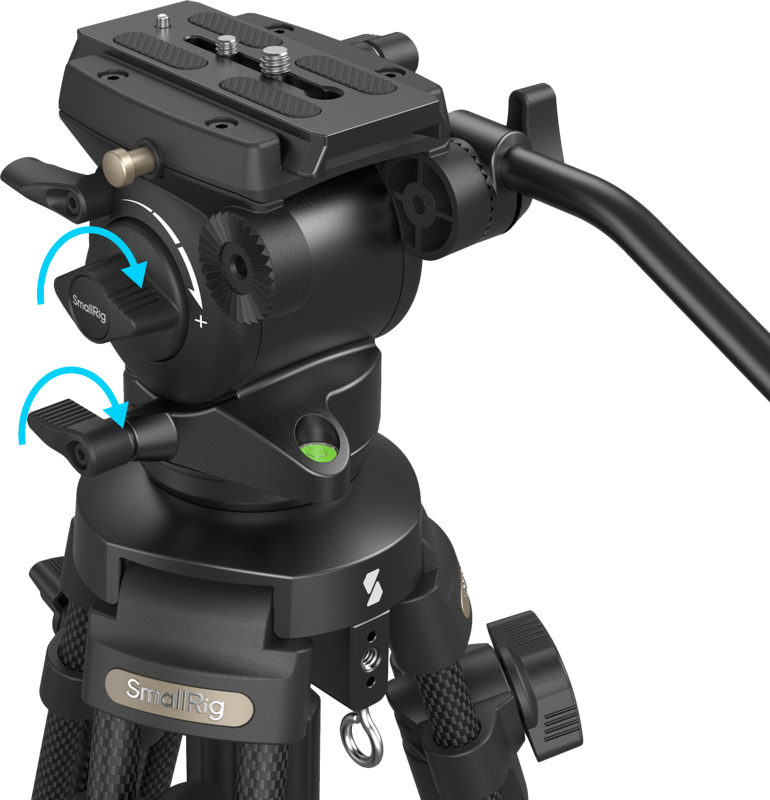 SmallRig 4685 Lightweight Video Carbon Fiber Tripod Kit AD-50 - 3