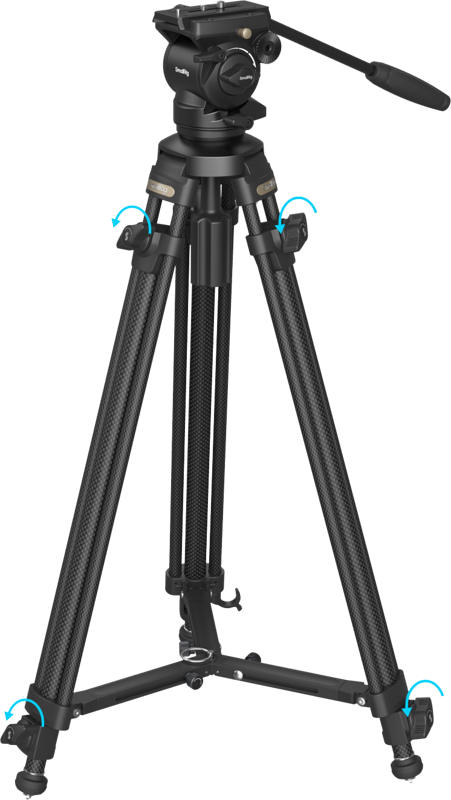 SmallRig 4685 Lightweight Video Carbon Fiber Tripod Kit AD-50 - 2