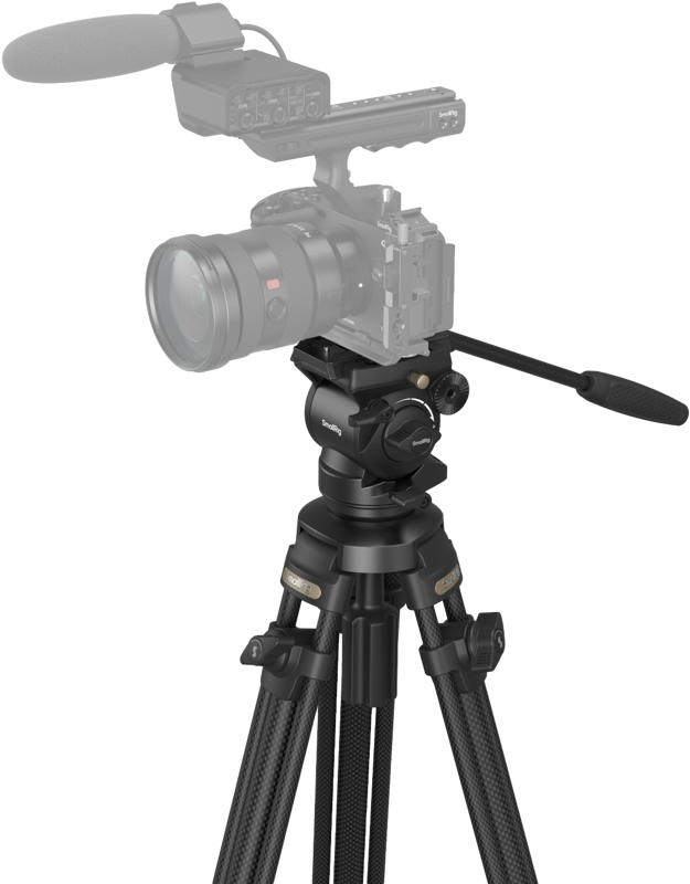 SmallRig 4685 Lightweight Video Carbon Fiber Tripod Kit AD-50 - 4