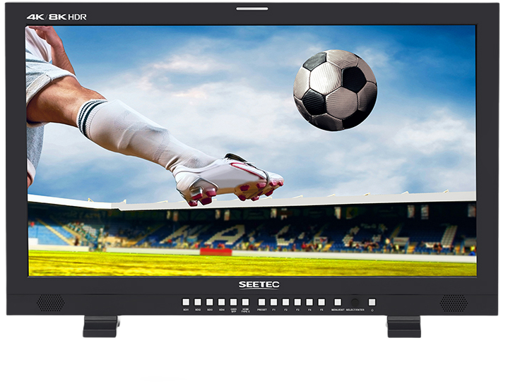 SEETEC monitor 12G270F 27 inch 4K 8K Broadcast Production HDR 4x 12G SDI In Out 2x HDMI 3840x2160