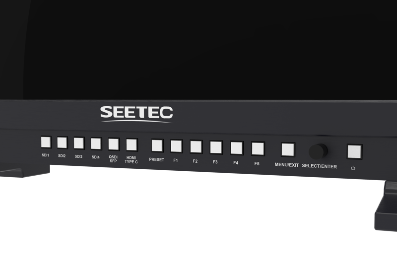 SEETEC monitor 12G270F 27 inch 4K 8K Broadcast Production HDR 4x 12G SDI In Out 2x HDMI 3840x2160 - 5