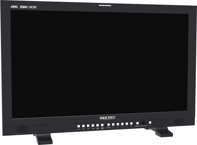 SEETEC monitor 12G270F 27 inch 4K 8K Broadcast Production HDR 4x 12G SDI In Out 2x HDMI 3840x2160 - 4