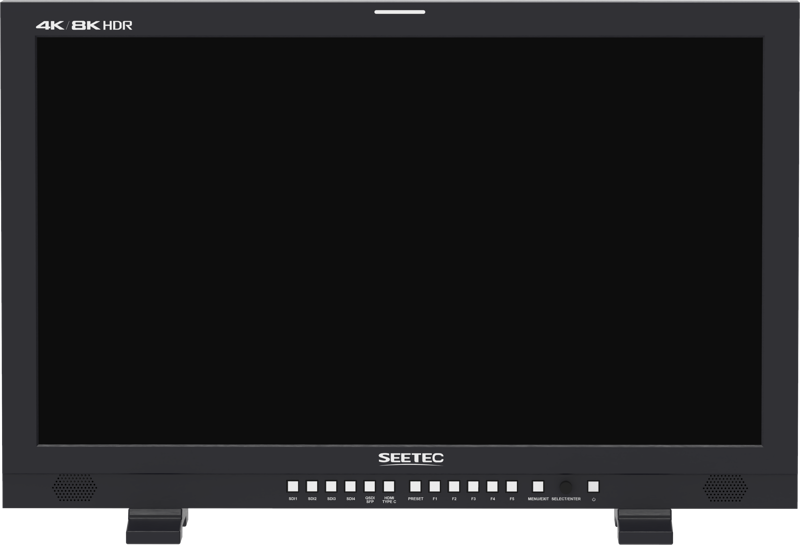 SEETEC monitor 12G270F 27 inch 4K 8K Broadcast Production HDR 4x 12G SDI In Out 2x HDMI 3840x2160 - 3