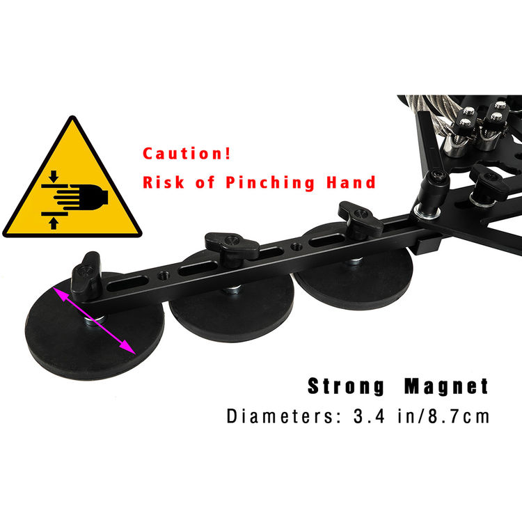 CAME-TV Video Magnetic Mount With Vibration Isolator Car Mount - 6