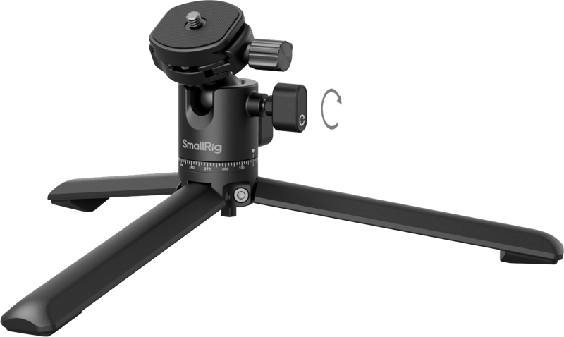 SmallRig 4630 Metal Tabletop Tripod with Arca-Swiss Quick Release Plate and Panoramic Ball Head - 3