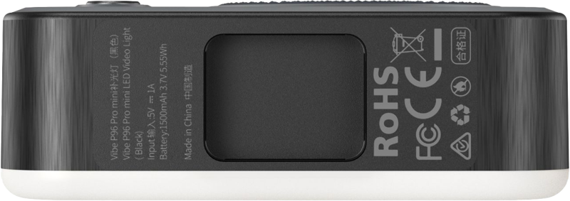 SmallRig 4660 Vibe P96 Pro mini LED Video Light Black - 5