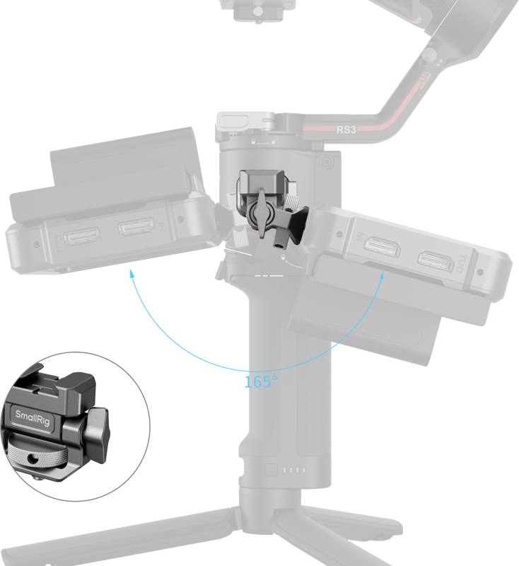 SmallRig 4637 HawkLock H21 Monitor Support for DJI Stabilizers - 5