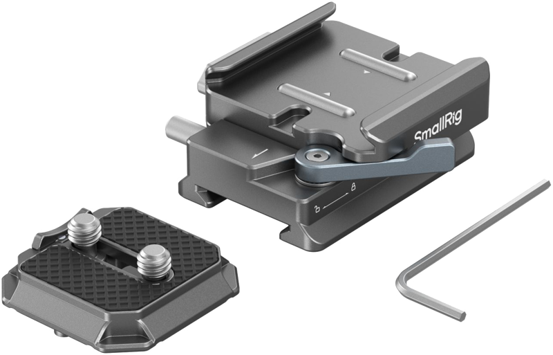 SmallRig 4639 HawkLock H38 Arca-Swiss Quick Release Plate for DJI Stabilizers - 4