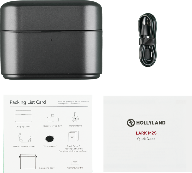 Hollyland LARK M2S Mobile Version Charging Case (Space Gray) Fit for Lark M2S - 2