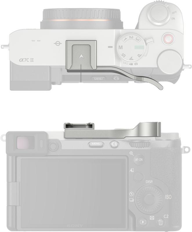 SmallRig 4818 Thumb Grip for Sony Alpha 7C II / Alpha 7CR / Alpha 7C Silver - 4