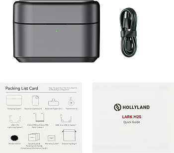Hollyland LARK M2S Combo Version Charging Case (Space Gray) Fit for Lark M2S