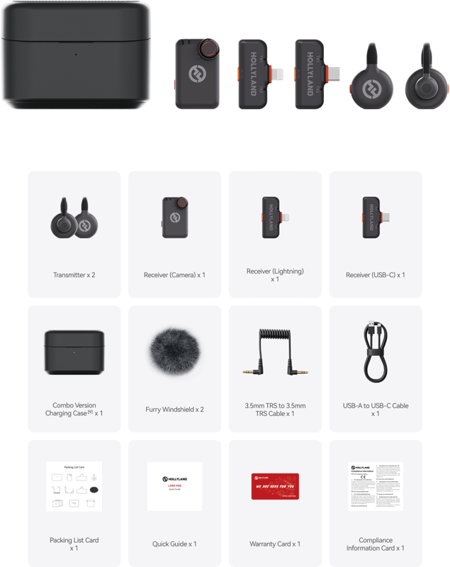 Hollyland Lark M2S  Ultimate Combo Wireless Microphone - 2