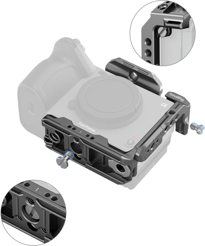 SmallRig 4772 HawkLock Quick Release Half Cage for Sony FX3 / FX30 - 4