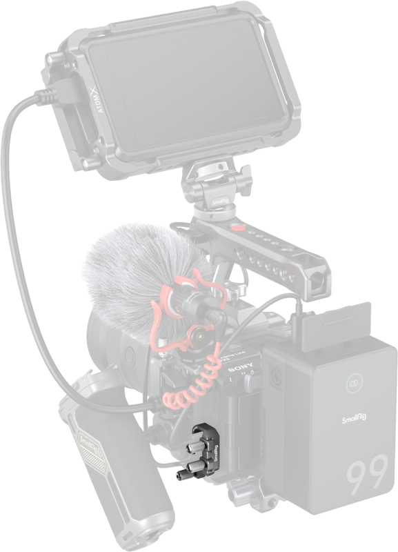 SmallRig 4829 USB-C & MULTI Cable Clamp for Sony FX3/FX30 HawkLock Quick Release Cages - 4