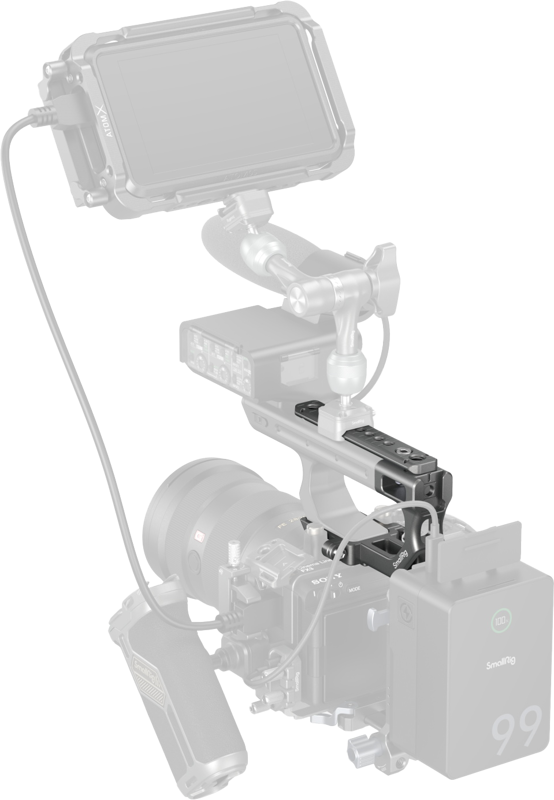 SmallRig 4830 Extension Mount Plate Kit for Sony FX3 / FX30 XLR Handle - 5