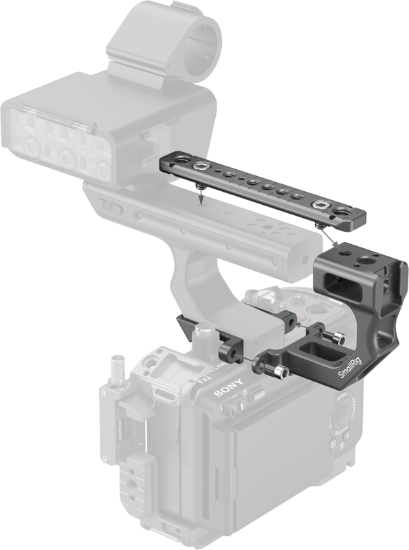 SmallRig 4830 Extension Mount Plate Kit for Sony FX3 / FX30 XLR Handle - 4