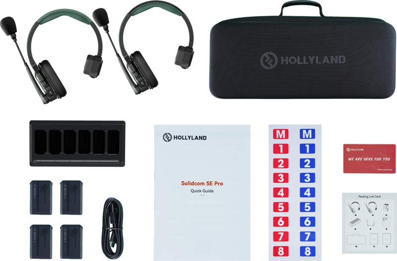 Hollyland Solidcom SE Pro- 2 Person Noise Cancelling Headset Intercom - 2