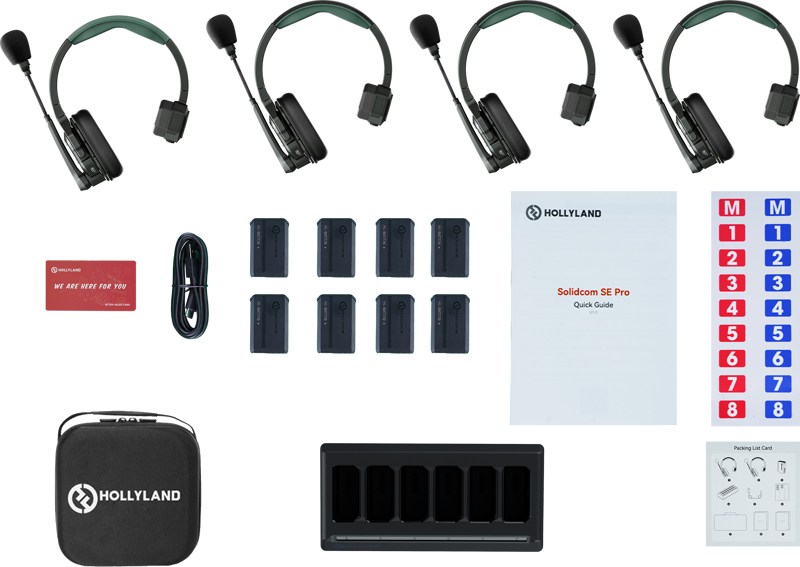 Hollyland Solidcom SE Pro- 4 Person Noise Cancelling Headset Intercom - 2