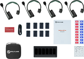 Hollyland Solidcom SE Pro- 4 Person Noise Cancelling Headset Intercom