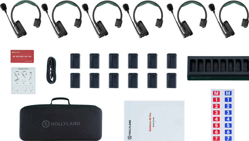 Hollyland Solidcom SE Pro- 6 Person Noise Cancelling Headset Intercom - 2