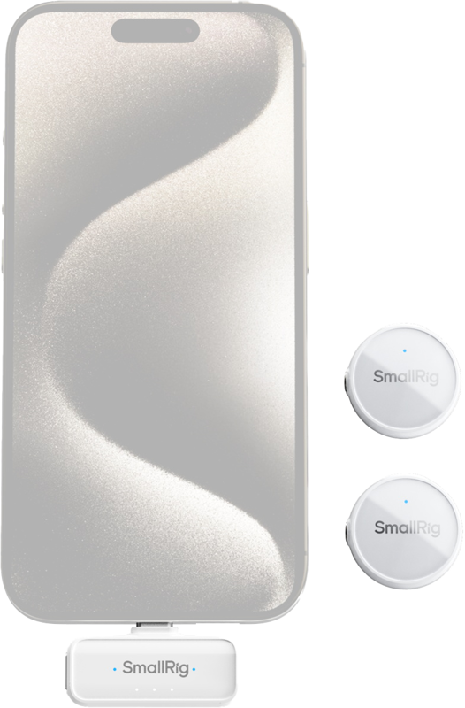 SmallRig 4706 S 60 Wireless Microphone White (USB-C Version) - 6