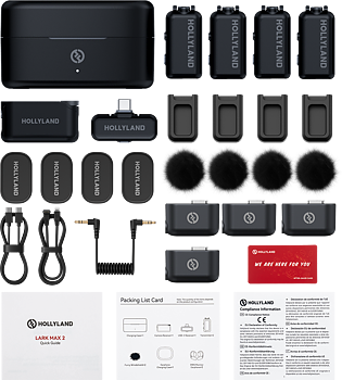 Hollyland LARK MAX 2 Combo 4-Person Version with Camera RX + USB-C RX