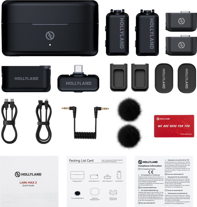 Hollyland LARK MAX 2 Combo with Camera RX + USB-C RX - 2