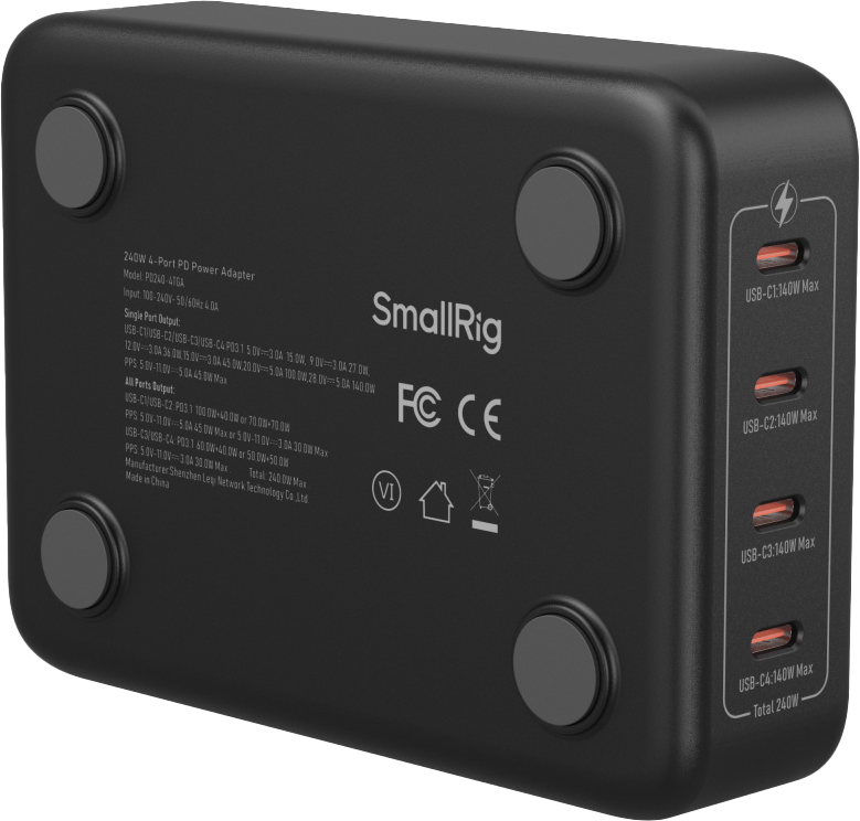 SmallRig 4752 240W 4-Port PD Power Adapter - 4