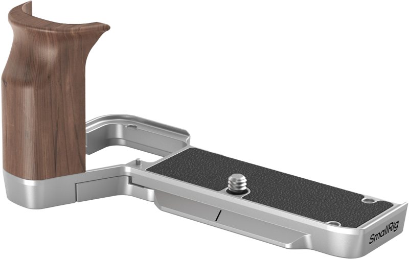 SmallRig 4796 L-Shape Mount Plate with Wooden Handle for Sony Alpha 7C II / Alpha 7CR - 2