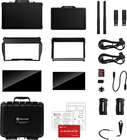 Hollyland Pyro 5 & 7 Wireless Transceiver Monitor Kit - 3