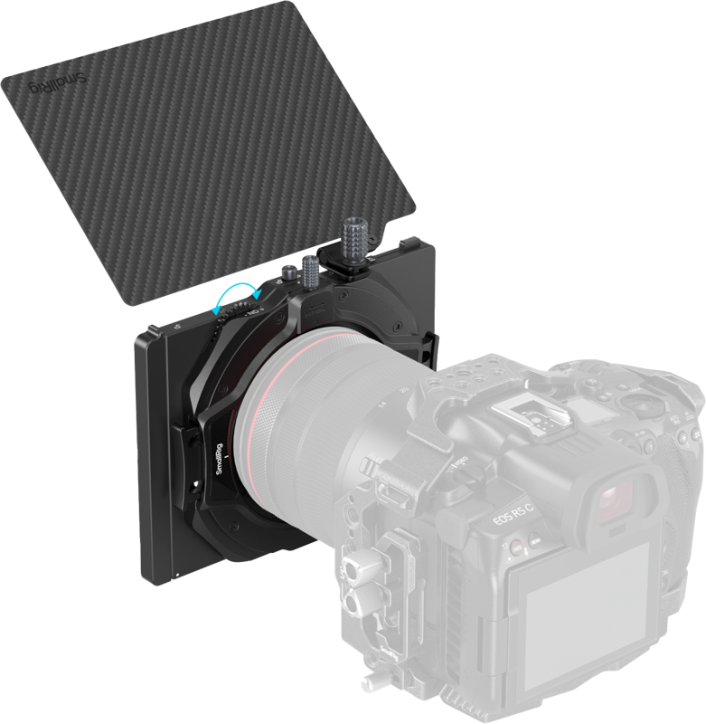 SmallRig 4409 Lite Matte Box with Adjustable Clamp - 4