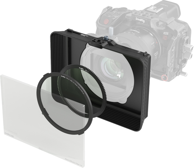 SmallRig 4411 Matte Box with Adjustable Clamp and VND Kit - 5