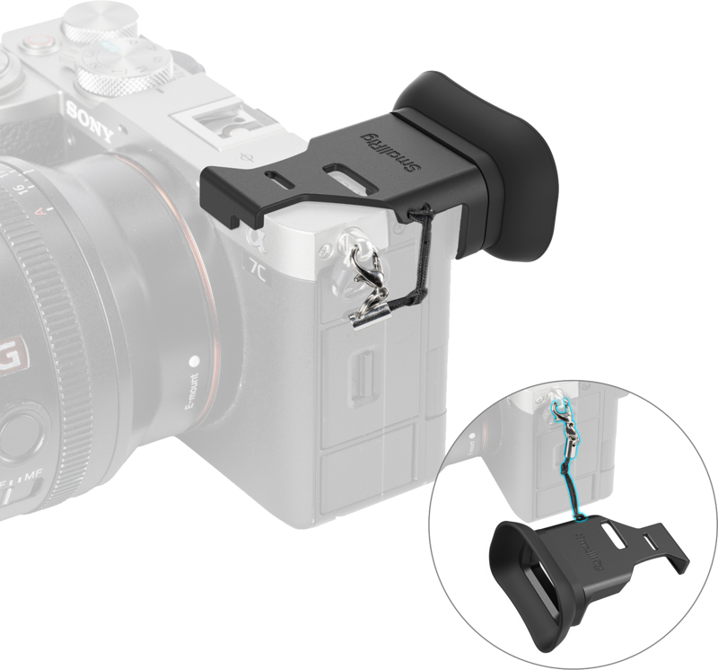 SmallRig 4819 Camera Viewfinder Eyecup for Sony Alpha 7C II / Alpha 7CR - 3