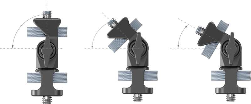 SmallRig 4886 Swivel and Tilt Adjustable Monitor Support with 1/4"-20 Screws - 4