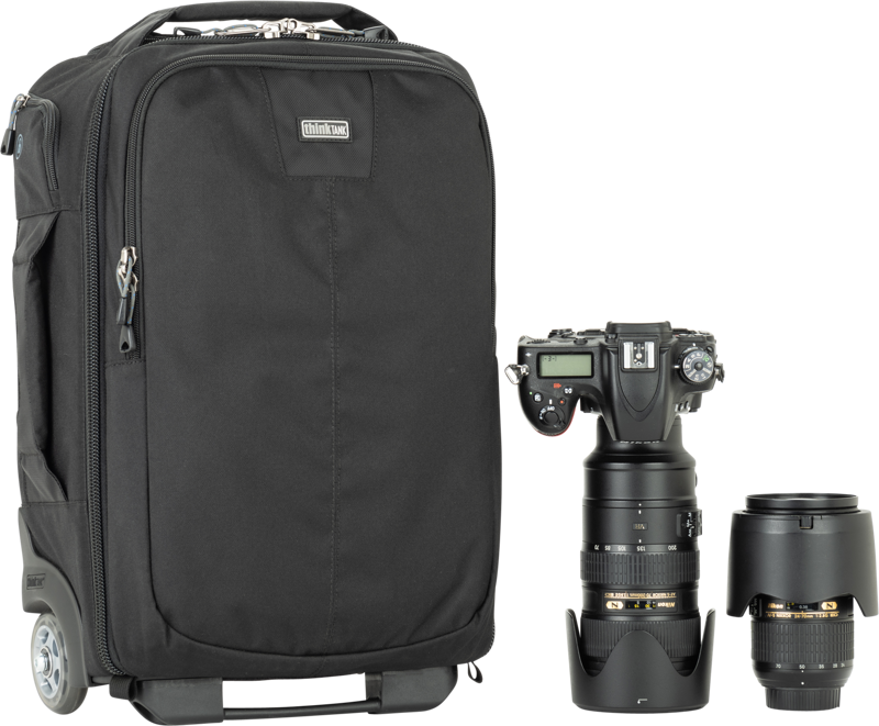 Think Tank Essentials Convertible Rolling Backpack, Black