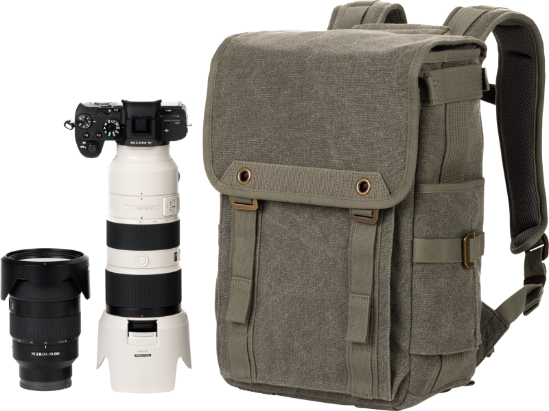 Think Tank Retrospective Backpack 15, Pinestone – för filmskapare