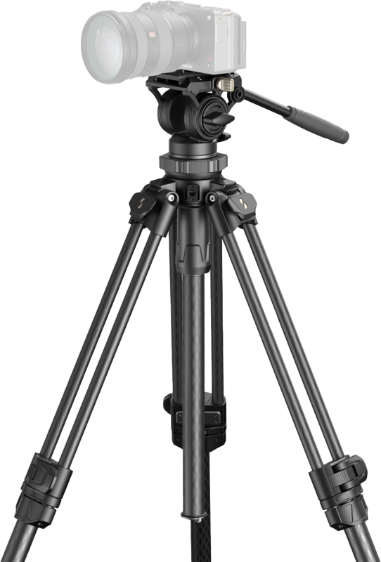 SmallRig 4420 Lightweight Video Carbon Fiber Tripod Kit AD-50 Pro - 4