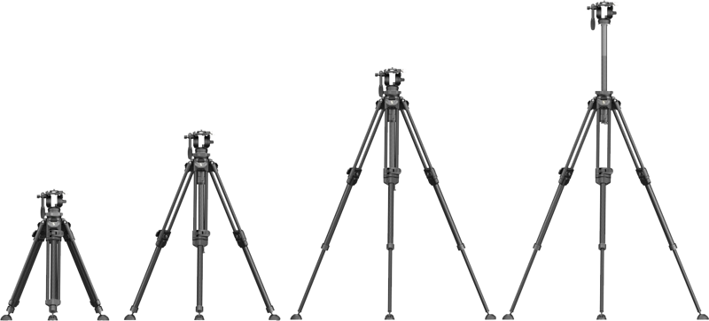 SmallRig 4420 Lightweight Video Carbon Fiber Tripod Kit AD-50 Pro - 5