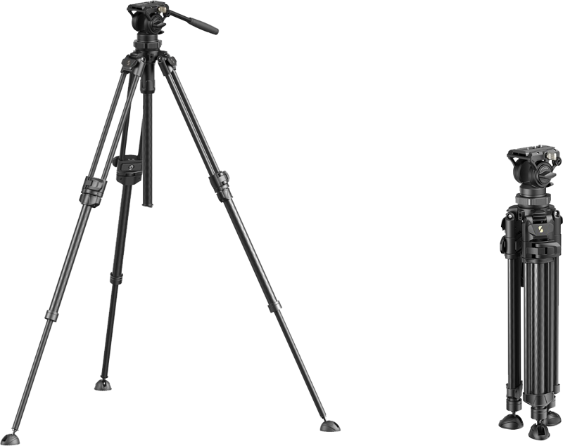 SmallRig 4420 Lightweight Video Carbon Fiber Tripod Kit AD-50 Pro - 7