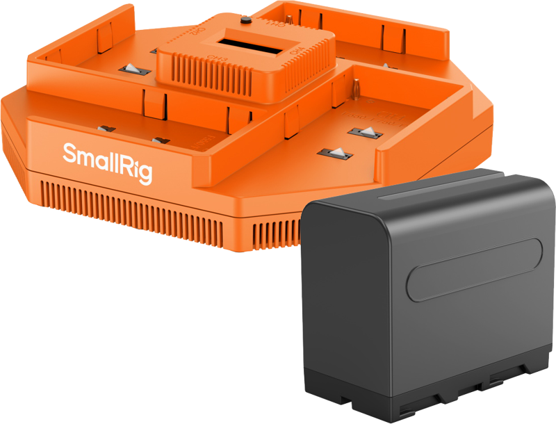 SmallRig 4834 NP-F970 4-Channel Camera Battery Charger & 4-Battery Kit - 3