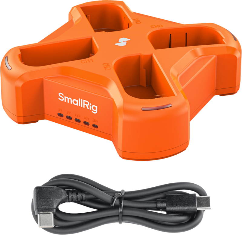 SmallRig 4838 LP-E6NH 4-Channel Camera Battery Charger - 5