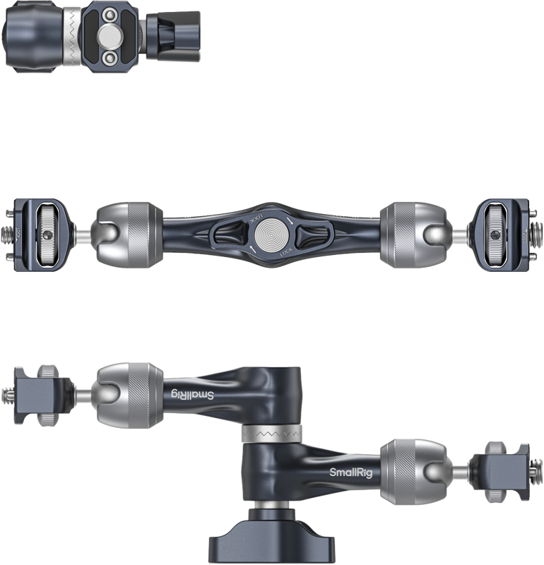 SmallRig 4899 Rosette Magic Arm (7") with ARRI Locating Screw - 2